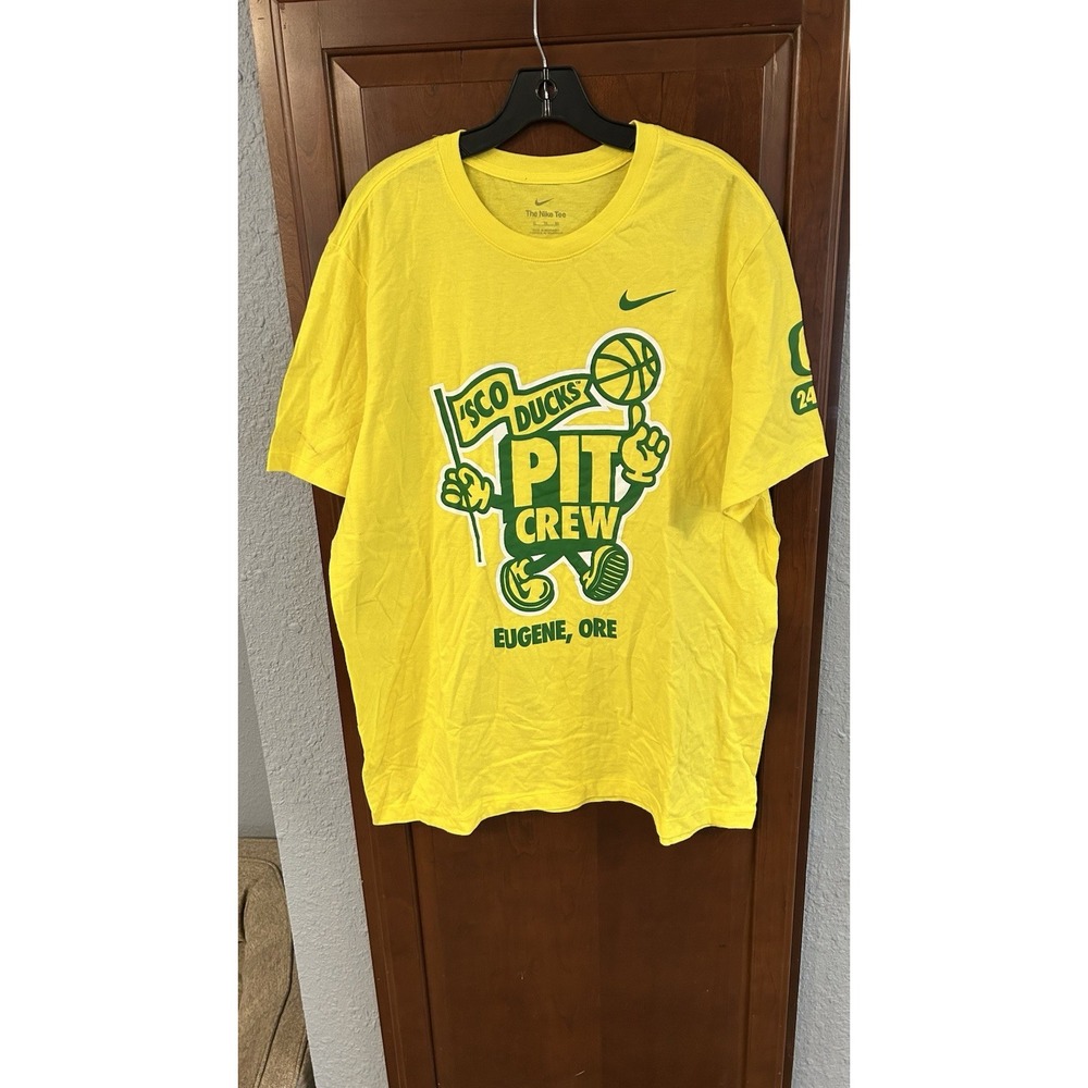 Oregon Ducks Nike  "SCO Ducks"  Men's Size: XL Shirt Yellow/Green 2024-25